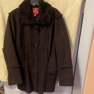 Faded Glory Dark Brown Teddy Jacket